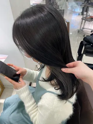 ミディアム すずね♡ トータルビューティーのヘアスタイル