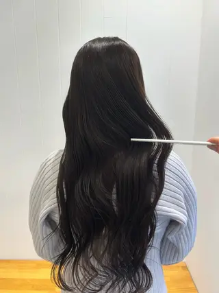 ロング カラー ながい りなのヘアスタイル