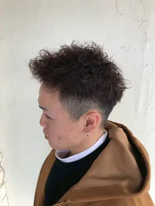 ショート パーマ メンズ 星野 光汰のヘアスタイル