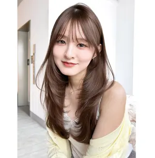 セミロング カラー ITbyALBUM 八王子店のヘアスタイル