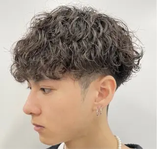 ミディアム パーマ ヘアアレンジ メンズ fifth 石川 凪のヘアスタイル