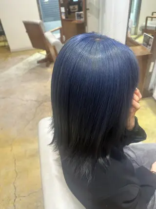 ミディアム 酒徳 唯斗のヘアスタイル