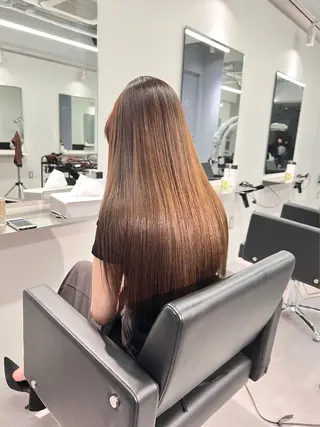 ロング カラー 里帆 CREAMのヘアスタイル