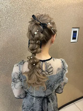 カラー ヘアアレンジ hari make maria/NANAのヘアスタイル