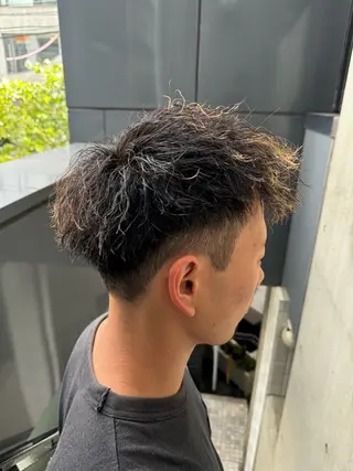 パーマ メンズ 河野 悠のヘアスタイル
