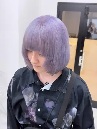 ミディアム カラー 🤍ムラ修正ブリーチ 🤍原宿/YUUのヘアスタイル