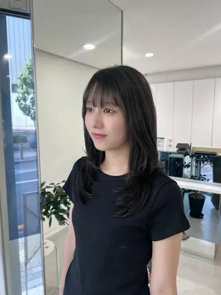セミロング カラー 🖤:抜け感×大人 スタイル/Aoiのヘアスタイル