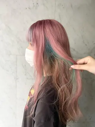 ロング カラー 町田ブリーチ特化 MANATOのヘアスタイル