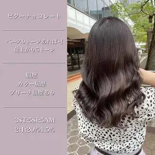 セミロング 透明感カラー🇰🇷 レイヤー✨桑原　研太のヘアスタイル