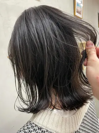 ミディアム カラー ボブ/ショート /パーマ/shinのヘアスタイル