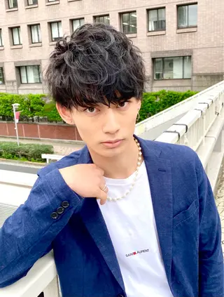 パーマ メンズ メンズヘア特化 パーマ 縮毛矯正🔷のヘアスタイル