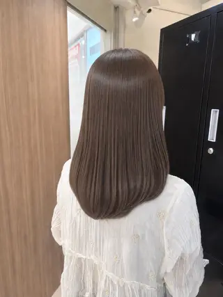 セミロング 似合わせカラー/艶 髪質改善/ヨシザキのヘアスタイル