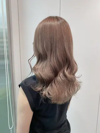セミロング カラー ヘアアレンジ ダブルカラー｜ なおき｜池袋美容師のヘアスタイル