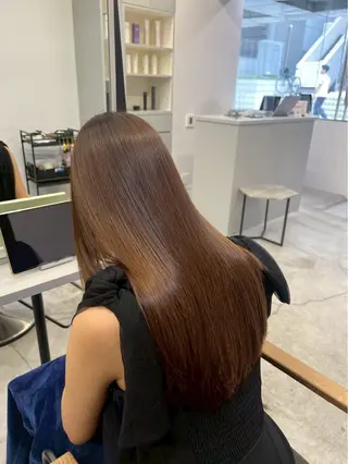 ロング パーマ ハイトーンカラー が絶対可愛い✨泰聖✨のヘアスタイル