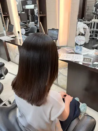 セミロング 細田 舞乃のヘアスタイル