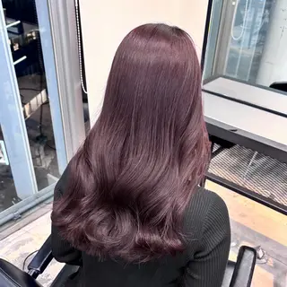 セミロング カラー ヘアアレンジ 🎀モテ暖色× エクステ🎀あかりのヘアスタイル