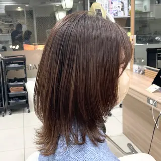 ミディアム 藤原 亜美🤍のヘアスタイル