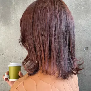 ミディアム カラー もりたみかこ 美容師お休み中のヘアスタイル