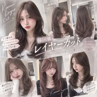 セミロング SAKURA🫧 ハイトーンのヘアスタイル