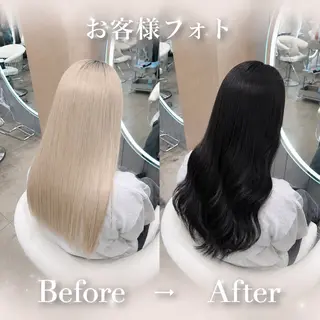 ロング ヘアアレンジ 大宮暗髪カラー🖤 レイヤー職人しょうまのヘアスタイル