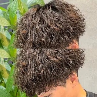 パーマ メンズ 渋谷サーフカール アメカジ美容師のヘアスタイル