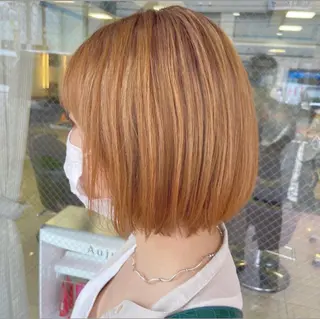ショート カラー 髪質改善・ボブ・ ショート 丸毛一輝のヘアスタイル