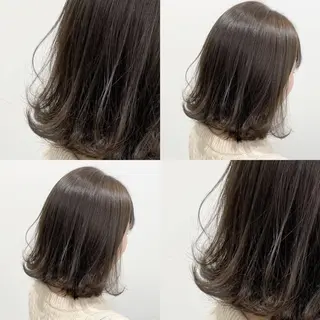 セミロング カラー パーマ ヘアアレンジ メンズ キッズ 上品＆韓国風 🥀海心🥀のヘアスタイル