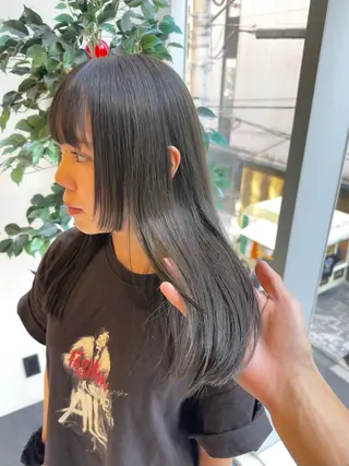 ロング カラー 矢野 晃平のヘアスタイル