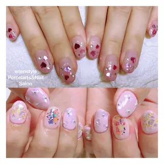 ミディアム ネイル 🐾enen style 🐾のネイルデザイン
