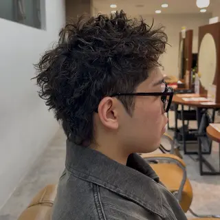 ショート パーマ メンズ 【men's】 ハレケ／レイのヘアスタイル