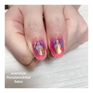 ミディアム ネイル 🐾enen style 🐾のネイルデザイン