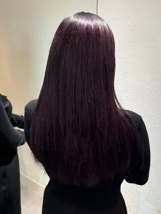 ロング カラー 山田 もものヘアスタイル