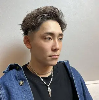 ショート カラー パーマ メンズ SHION men's permのヘアスタイル