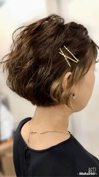 ショート ヘアアレンジ hair works raptureのヘアスタイル