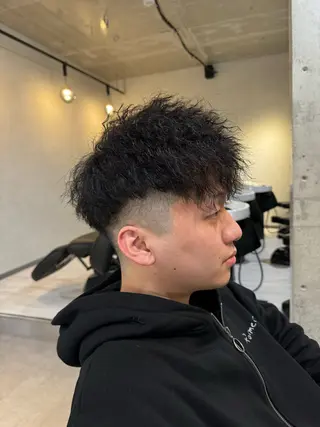 ショート パーマ メンズ CHIRU hair salonのヘアスタイル