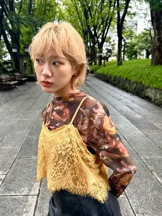 ショート 縮毛矯正/レイヤー taiga🧡のヘアスタイル
