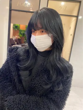 ロング 韓国トレンドヘア しゅーやのヘアスタイル