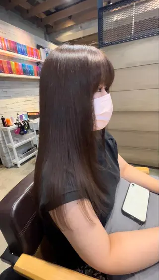 ロング 髪質改善 永田零亜のヘアスタイル