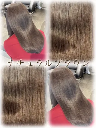 セミロング 💜eluあやね💜 🫧カラー・縮毛矯正のヘアスタイル
