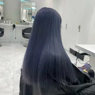 セミロング カラー ヘアアレンジ 🫧モテる💗ダメー ジレスハイトーン🫧のヘアスタイル