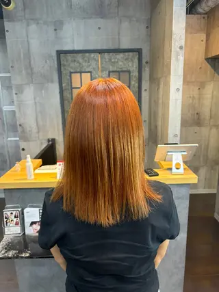 ミディアム ✨韓国艶髪✨ケア ブリーチ🫧アキラのヘアスタイル