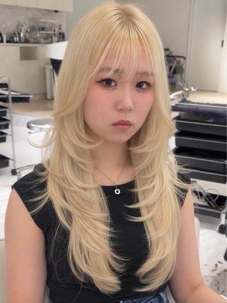 ロング レイヤー/髪質改善/ ブリーチ/コタケのヘアスタイル