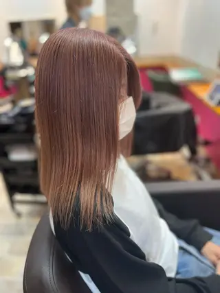 セミロング カラー ヘアカラー&縮毛矯正 STAR☆RIVERのヘアスタイル