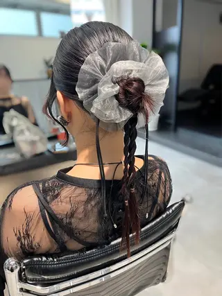 ロング ヘアアレンジ ゆな🎀ハイトーン /レイヤーのヘアスタイル