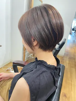 ショート カラー 夜23時まで予約🉑 reverieあきらのヘアスタイル
