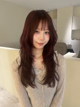 カラー くるみ/透明感カラー 艶髪🤎のヘアスタイル
