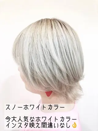 ショート カラー ヘアアレンジ メンズパーマ特化/ メッシュ/薫/店長のヘアスタイル