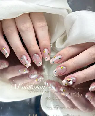 ネイル M🌷nail 長さだし専門店のネイルデザイン