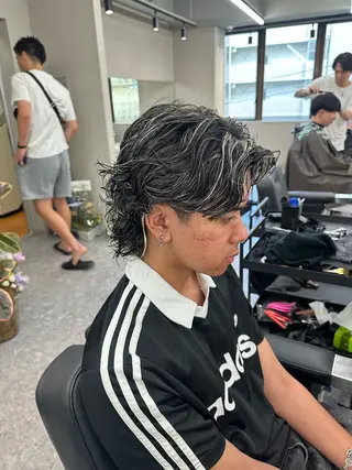 カラー パーマ メンズ 大宮/海外風パーマ 🇺🇸隼也🇪🇸のヘアスタイル