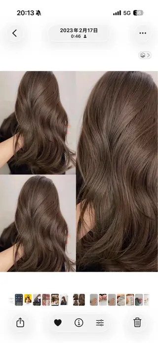 カラー 𝐚𝐲𝐚𝐧𝐞 透明感カラー/淡めのヘアスタイル